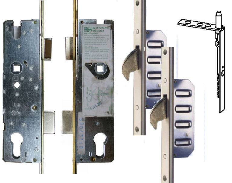 2 Hook French Door 16mm Faceplate 1660 (WH23) LockStocker King